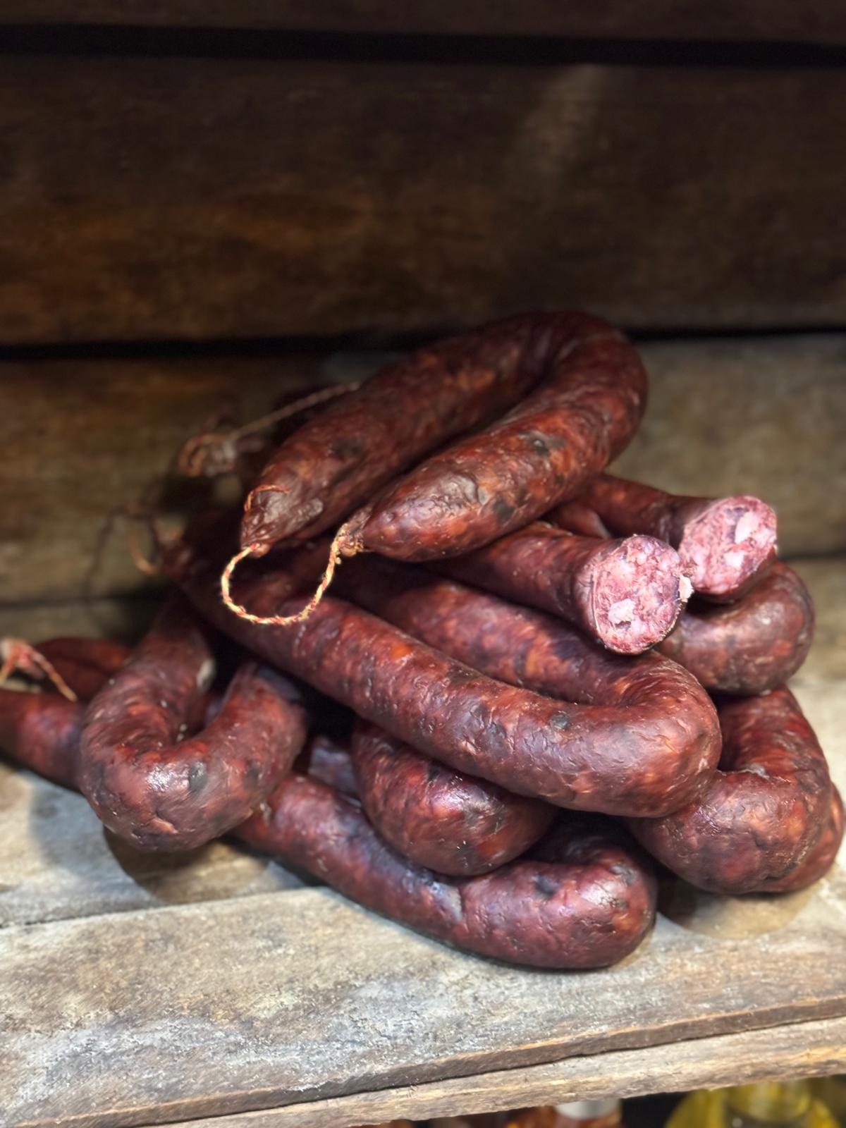 la saucisse de foie de taureau